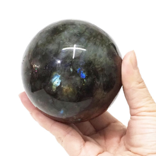 Natural Labradorite Polished Sphere DS1641 | Himalayan Salt Factory