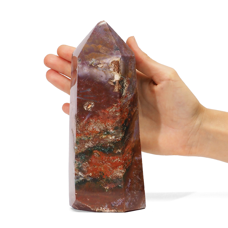 1.06kg Ocean Jasper Terminated Point DK146 5 1.06kg Ocean Jasper Terminated Point DK146 | Himalayan Salt Factory