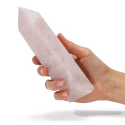 0.58kg Rose Quartz Terminated Point DK94 | Himalayan Salt Factory