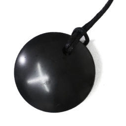 Shungite Polished Round Necklace | Himalayan Salt Factory