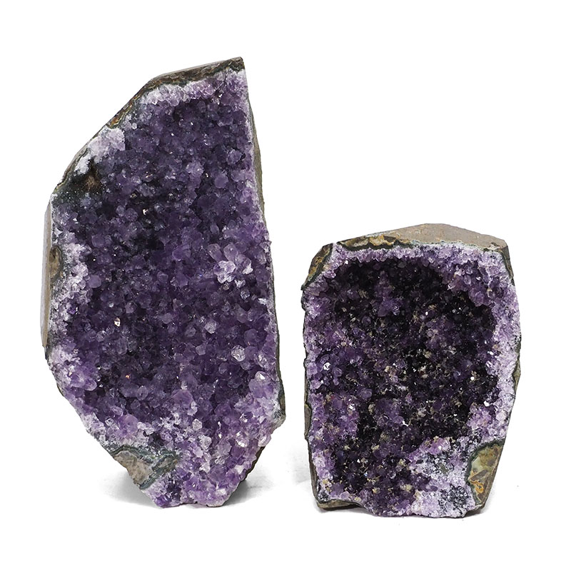 3.55kg Amethyst Crystal Geode Specimen Set 2 Pieces DK104 4 3.55kg Amethyst Crystal Geode Specimen Set 2 Pieces DK104 | Himalayan Salt Factory