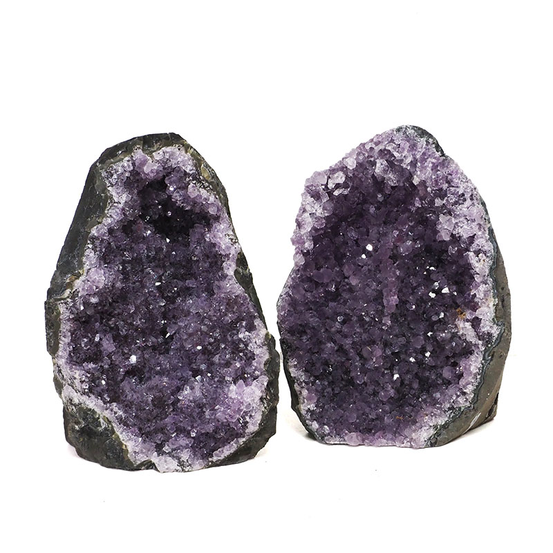2.33kg Amethyst Crystal Geode Specimen Set 2 Pieces DK105 3 2.33kg Amethyst Crystal Geode Specimen Set 2 Pieces DK105