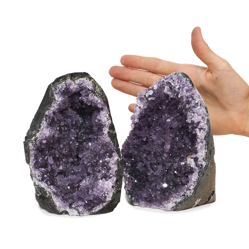 2.33kg Amethyst Crystal Geode Specimen Set 2 Pieces DK105 4 2.33kg Amethyst Crystal Geode Specimen Set 2 Pieces DK105 | Himalayan Salt Factory