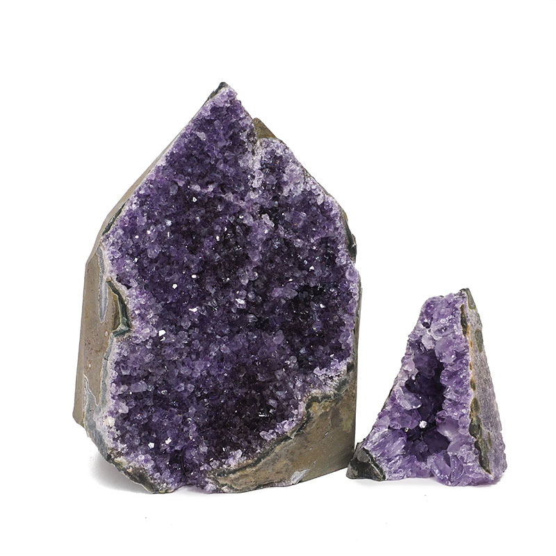 2.4kg Amethyst Crystal Geode Specimen Set 2 Pieces DK107 3 2.4kg Amethyst Crystal Geode Specimen Set 2 Pieces DK107 | Himalayan Salt Factory