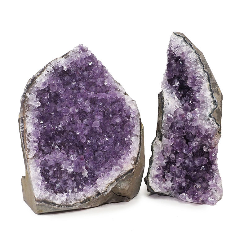 2.65kg Amethyst Crystal Geode Specimen Set 2 Pieces DK110 3 2.65kg Amethyst Crystal Geode Specimen Set 2 Pieces DK110 | Himalayan Salt Factory