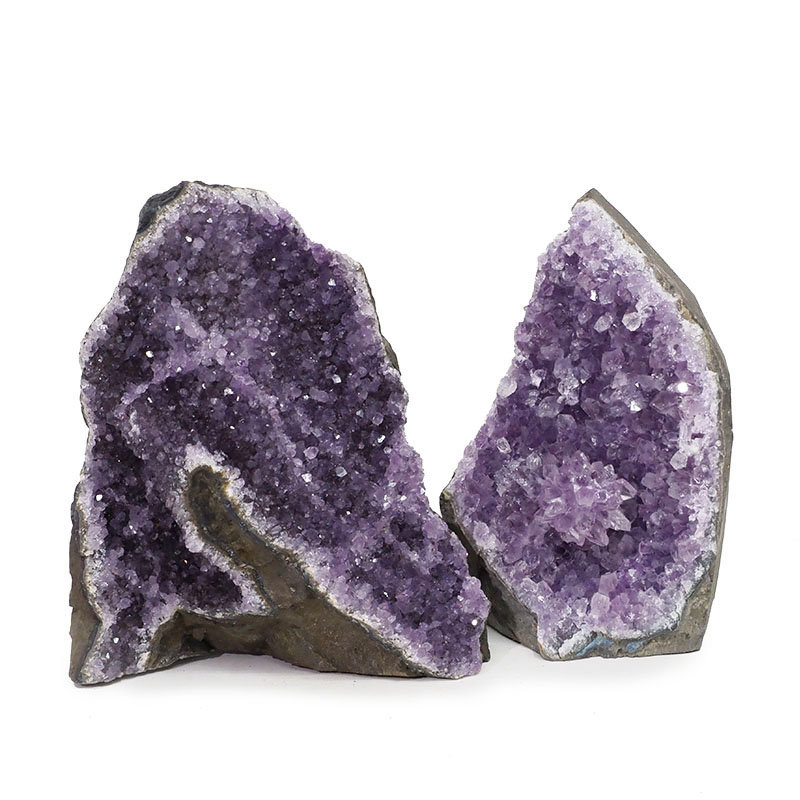 2.47kg Amethyst Crystal Geode Specimen Set 2 Pieces DK111 3 2.47kg Amethyst Crystal Geode Specimen Set 2 Pieces DK111 | Himalayan Salt Factory
