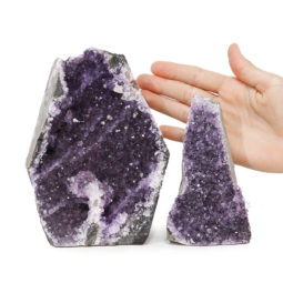 2.12kg Amethyst Crystal Geode Specimen Set 2 Pieces DK113 5 2.12kg Amethyst Crystal Geode Specimen Set 2 Pieces DK113 | Himalayan Salt Factory