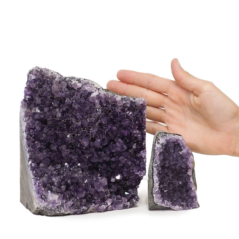 2.80kg Amethyst Crystal Geode Specimen Set 2 Pieces DK114 4 2.80kg Amethyst Crystal Geode Specimen Set 2 Pieces DK114 | Himalayan Salt Factory