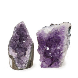 2.08kg Amethyst Crystal Geode Specimen Set 2 Pieces DK117 | Himalayan Salt Factory