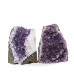 2.05kg Amethyst Crystal Geode Specimen Set 2 Pieces DK119 | Himalayan Salt Factory