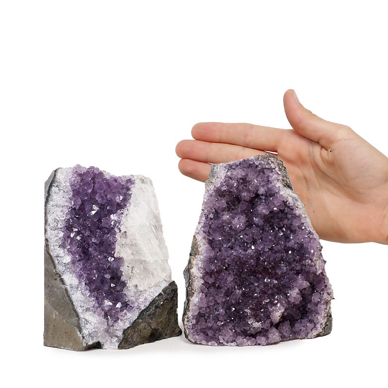 2.05kg Amethyst Crystal Geode Specimen Set 2 Pieces DK119 4 2.05kg Amethyst Crystal Geode Specimen Set 2 Pieces DK119 | Himalayan Salt Factory