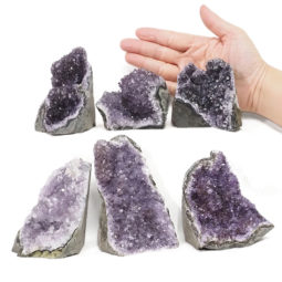 2.03kg Amethyst Crystal Geode Specimen Set 6 Pieces S1032 5 Amethyst Crystal Geode Specimen Set 6 Pieces S1032 | Himalayan Salt Factory