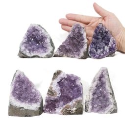 2.48kg Amethyst Crystal Geode Specimen Set 6 Pieces S1033 5 Amethyst Crystal Geode Specimen Set 6 Pieces S1033 | Himalayan Salt Factory