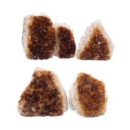 1.77kg Citrine Mini Cluster Specimen Set 5 Pieces J1763 | Himalayan Salt Factory