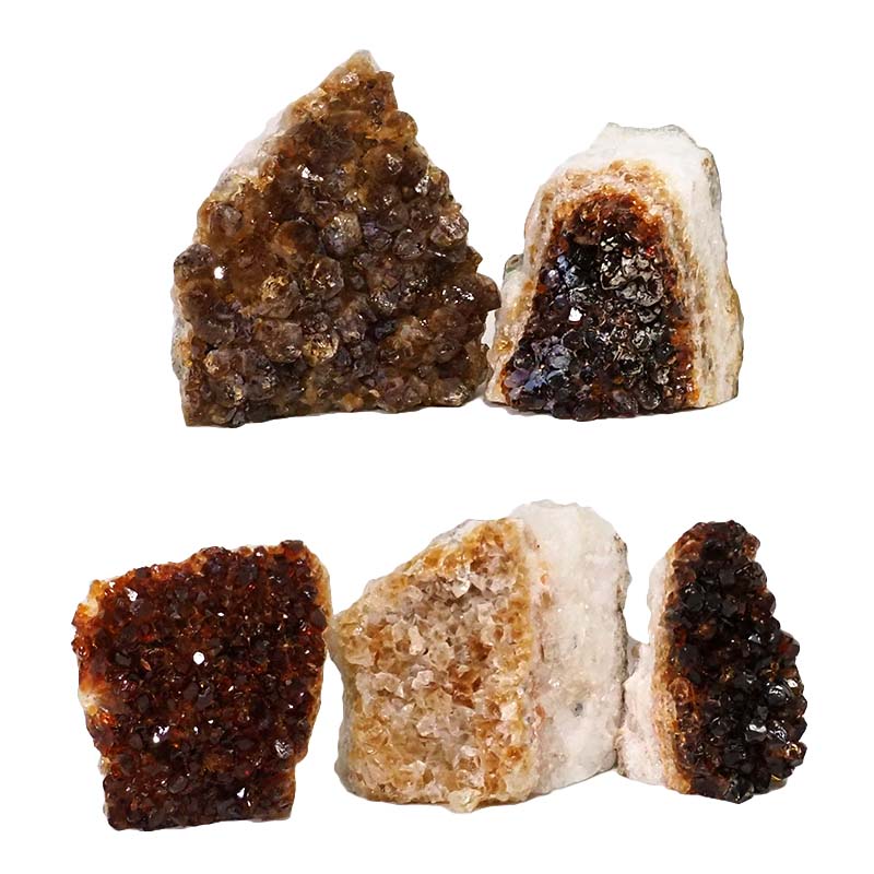 2.07kg Citrine Mini Cluster Specimen Set 5 Pieces N1427 3 Citrine Mini Cluster Specimen Set N1427 | Himalayan Salt Factory