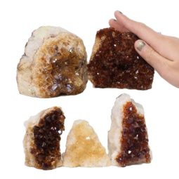 Citrine Mini Cluster Specimen Set N1441 | Himalayan Salt Factory