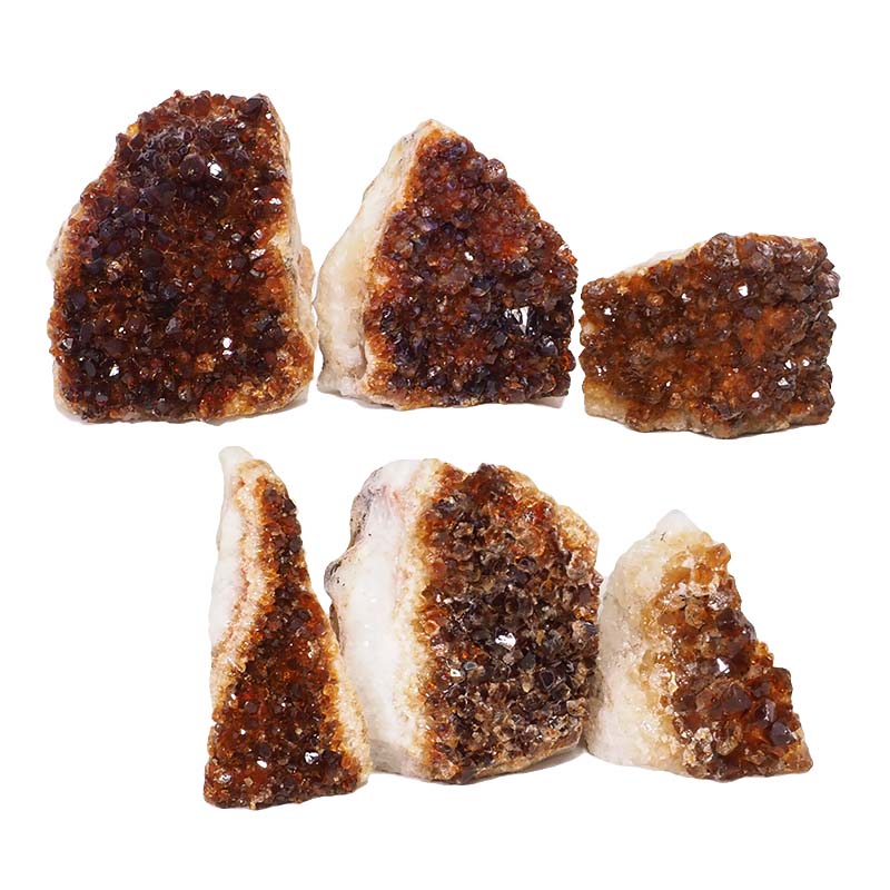 1.72kg Citrine Mini Cluster Specimen Set 6 Pieces N1457 3 Citrine Mini Cluster Specimen Set N1457 | Himalayan Salt Factory