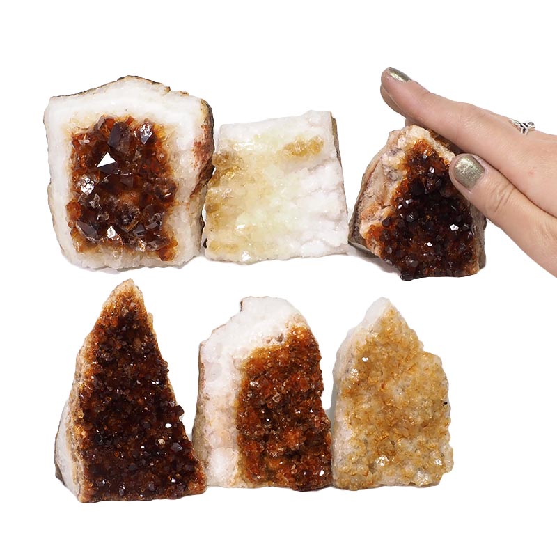 1.72kg Citrine Mini Cluster Specimen Set 6 Pieces N1465 4 Citrine Mini Cluster Specimen Set N1465 | Himalayan Salt Factory