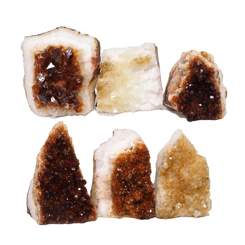 1.72kg Citrine Mini Cluster Specimen Set 6 Pieces N1465 3 Citrine Mini Cluster Specimen Set N1465 | Himalayan Salt Factory