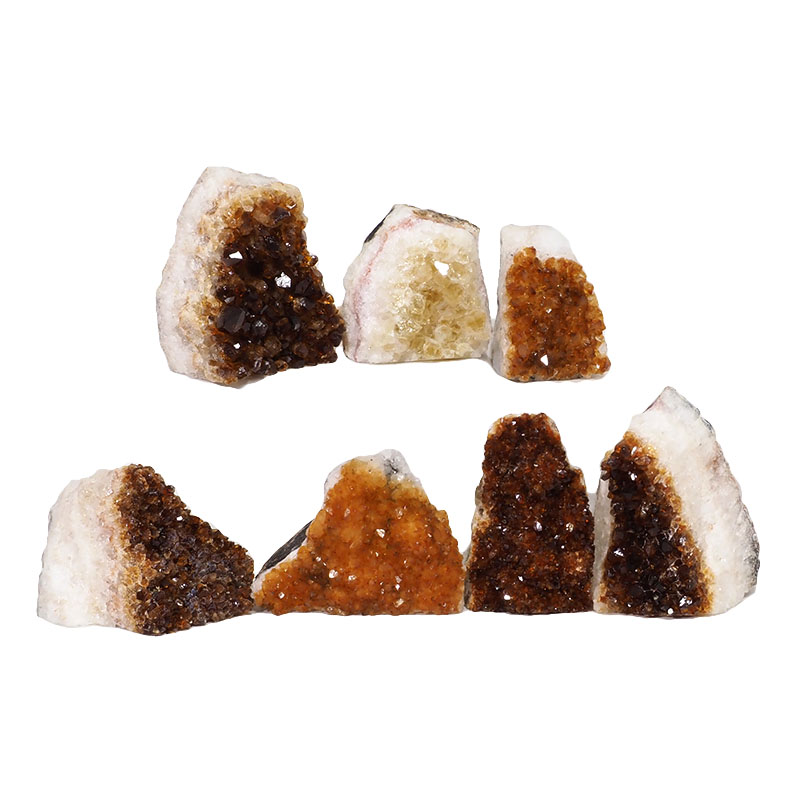 1.73kg Citrine Mini Cluster Specimen Set 7 Pieces N1466 3 Citrine Mini Cluster Specimen Set N1466 | Himalayan Salt Factory