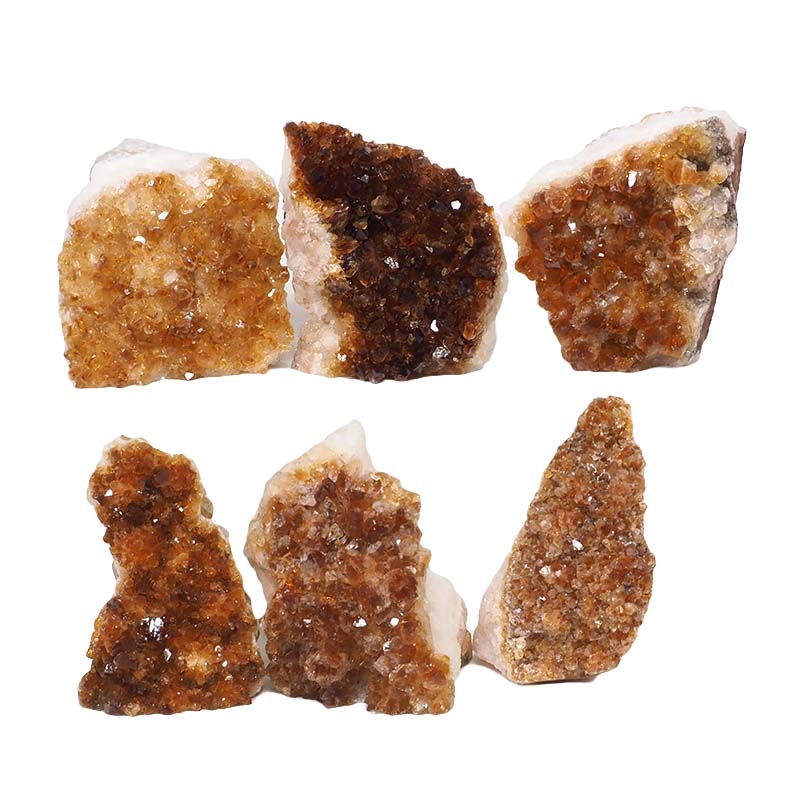 2.03kg Citrine Mini Cluster Specimen Set 6 Pieces N1535 3 Citrine Mini Cluster Specimen Set N1535 | Himalayan Salt Factory