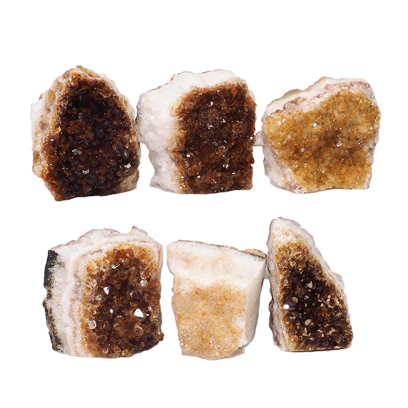 1.80kg Citrine Mini Cluster Specimen Set 6 Pieces N1538 3 Citrine Mini Cluster Specimen Set N1538 | Himalayan Salt Factory