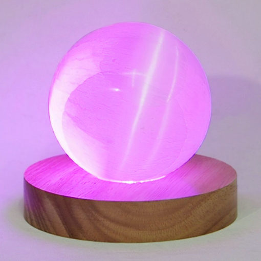 Multicolour LED Light Crystal Display Base with Remote Control – Large | Himalayan Salt Factory