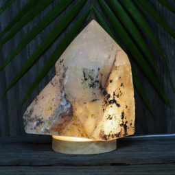 3.90kg Large Natural Clear Quartz Point Lamp on LED Base Large DK311 12 3.90kg Large Natural Clear Quartz Point Lamp on LED Base Large DK311 | Himalayan Salt Factory