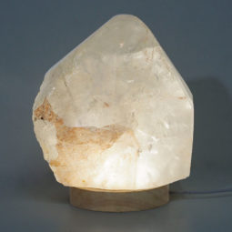 3.40kg Large Natural Clear Quartz Point Lamp on LED Base Large DK318 12 3.40kg Large Natural Clear Quartz Point Lamp on LED Base Large DK318 | Himalayan Salt Factory