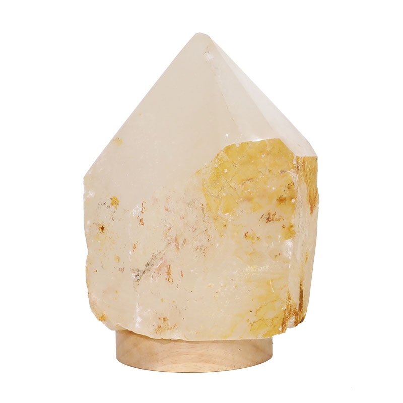 4.05kg Large Natural Clear Quartz Point Lamp on LED Base Large DK322 3 4.05kg Large Natural Clear Quartz Point Lamp on LED Base Large DK322 | Himalayan Salt Factory