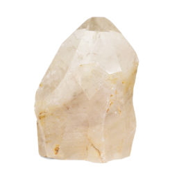 4.95kg Large Natural Clear Quartz Point Lamp with LED Bulb DK347 | Himalayan Salt Factory