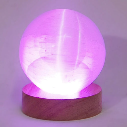 Multicolour LED Light Crystal Display Base with Remote Control – Small | Himalayan Salt Factory