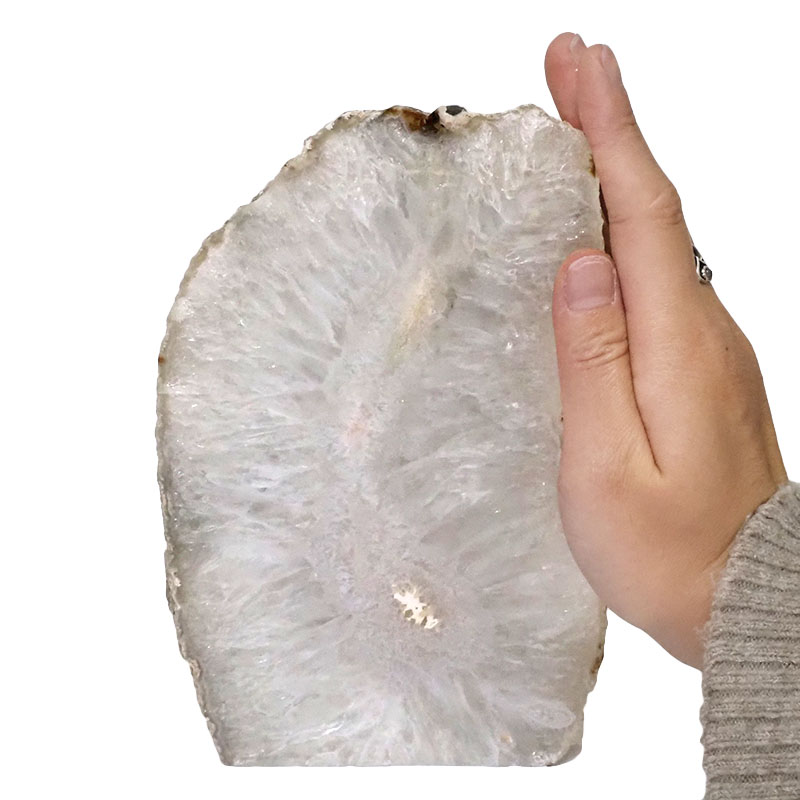 2.15kg Natural Agate Crystal Lamp with LED Bulb N1364 5 Natural Agate Crystal Lamp with LED Bulb N1364 | Himalayan Salt Factory