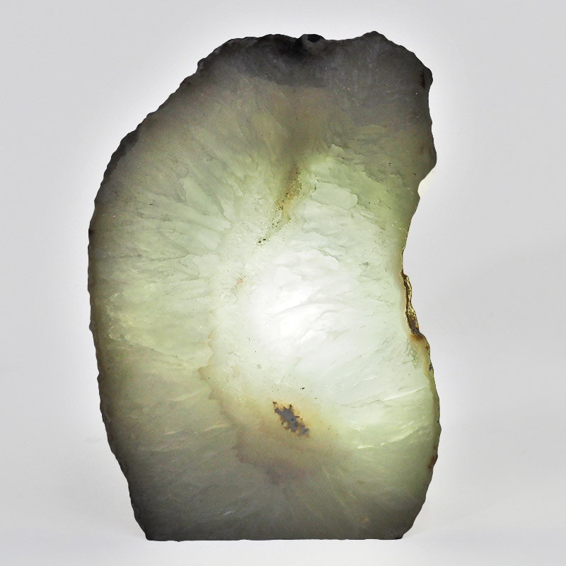 2.15kg Natural Agate Crystal Lamp with LED Bulb N1364 4 Natural Agate Crystal Lamp with LED Bulb N1364 | Himalayan Salt Factory