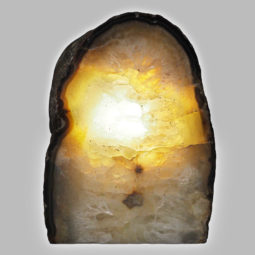 Natural Agate Crystal Lamp with LED Bulb N1370 | Himalayan Salt Factory