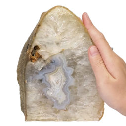 Natural Agate Crystal Lamp with LED Bulb N1372 | Himalayan Salt Factory