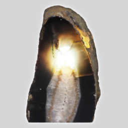 Natural Agate Crystal Lamp with LED Bulb N1376 | Himalayan Salt Factory