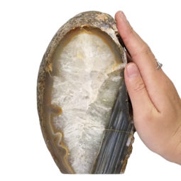 2.37kg Natural Agate Crystal Lamp with LED Bulb N1377 7 Natural Agate Crystal Lamp with LED Bulb N1377 | Himalayan Salt Factory