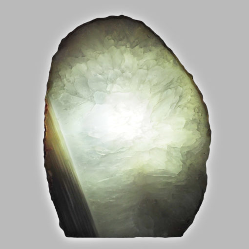 Natural Agate Crystal Lamp with LED Bulb N1382 | Himalayan Salt Factory