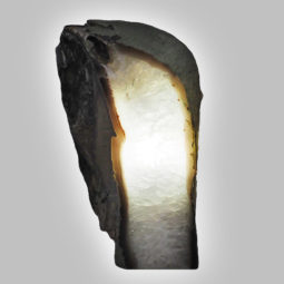 Natural Agate Crystal Lamp with LED Bulb N1474 | Himalayan Salt Factory