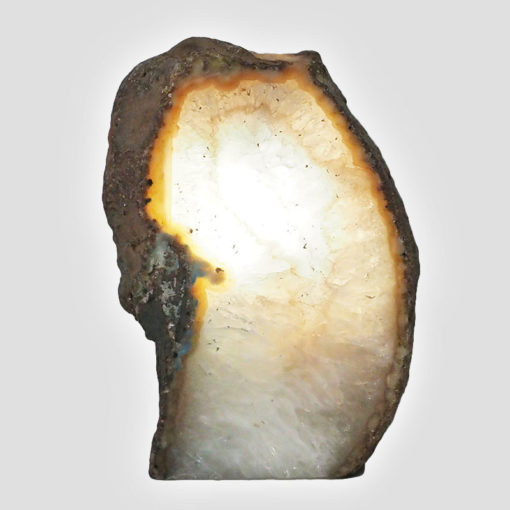 Natural Agate Crystal Lamp with LED Bulb N1475 | Himalayan Salt Factory