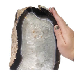 2.86kg Natural Agate Crystal Lamp with LED Bulb N1478 7 Natural Agate Crystal Lamp with LED Bulb N1478 | Himalayan Salt Factory