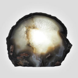 Natural Agate Crystal Lamp with LED Bulb N1485 | Himalayan Salt Factory