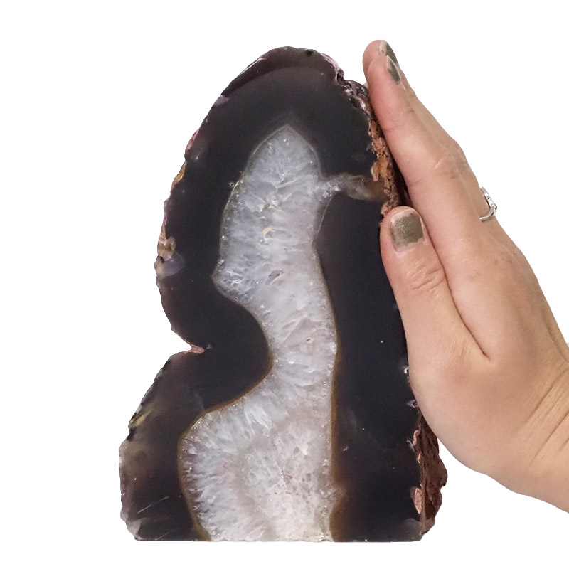 1.72kg Natural Agate Crystal Lamp with LED Bulb N1486 5 Natural Agate Crystal Lamp with LED Bulb N1486 | Himalayan Salt Factory