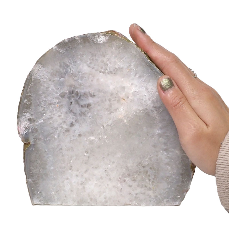 2.46kg Natural Agate Crystal Lamp with LED Bulb N1488 5 Natural Agate Crystal Lamp with LED Bulb N1488 | Himalayan Salt Factory
