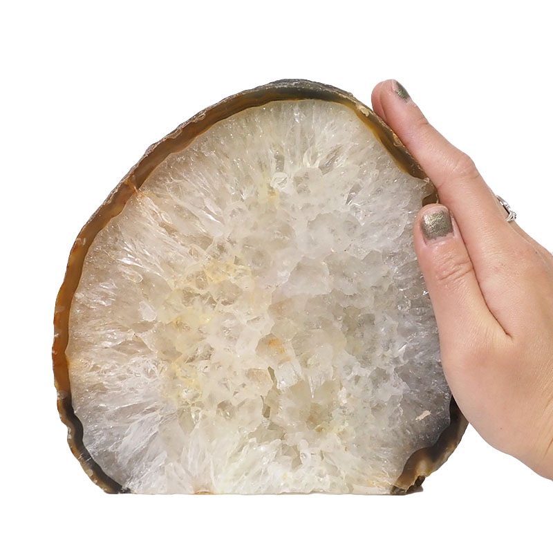 2.99kg Natural Agate Crystal Lamp with LED Bulb N1489 5 Natural Agate Crystal Lamp with LED Bulb N1489 | Himalayan Salt Factory