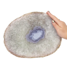 Natural Agate Polished Slab Plate DN1358 | Himalayan Salt Factory