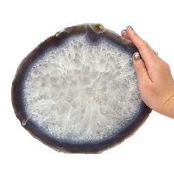 2.19kg Natural Agate Polished Slab Plate DN1361 5 Natural Agate Polished Slab Plate DN1361 | Himalayan Salt Factory