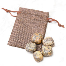Natural Leopard Skin Tumbled Stone - 5 Pieces | Himalayan Salt Factory