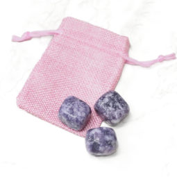 Natural Lepidolite Tumbled Stone - 3 Pieces | Himalayan Salt Factory
